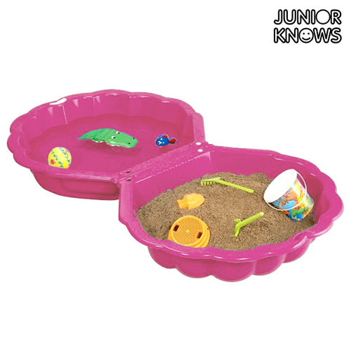 Junior Knows Pink Shell Children's Sandbox