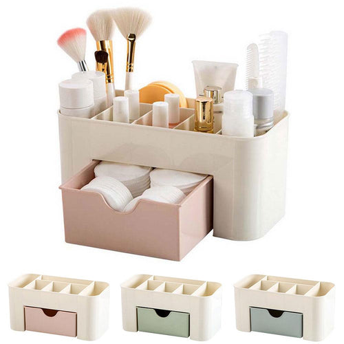 Boîte de rangement pour cosmétiques et bijoux (avec tiroir et diviseur) - Frais de livraison offerts!