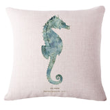 Housse de coussin (thème: la mer) - 45 cm X 45 cm - Frais de livraisons offerts!