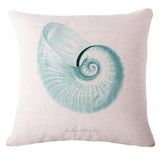 Housse de coussin (thème: la mer) - 45 cm X 45 cm - Frais de livraisons offerts!